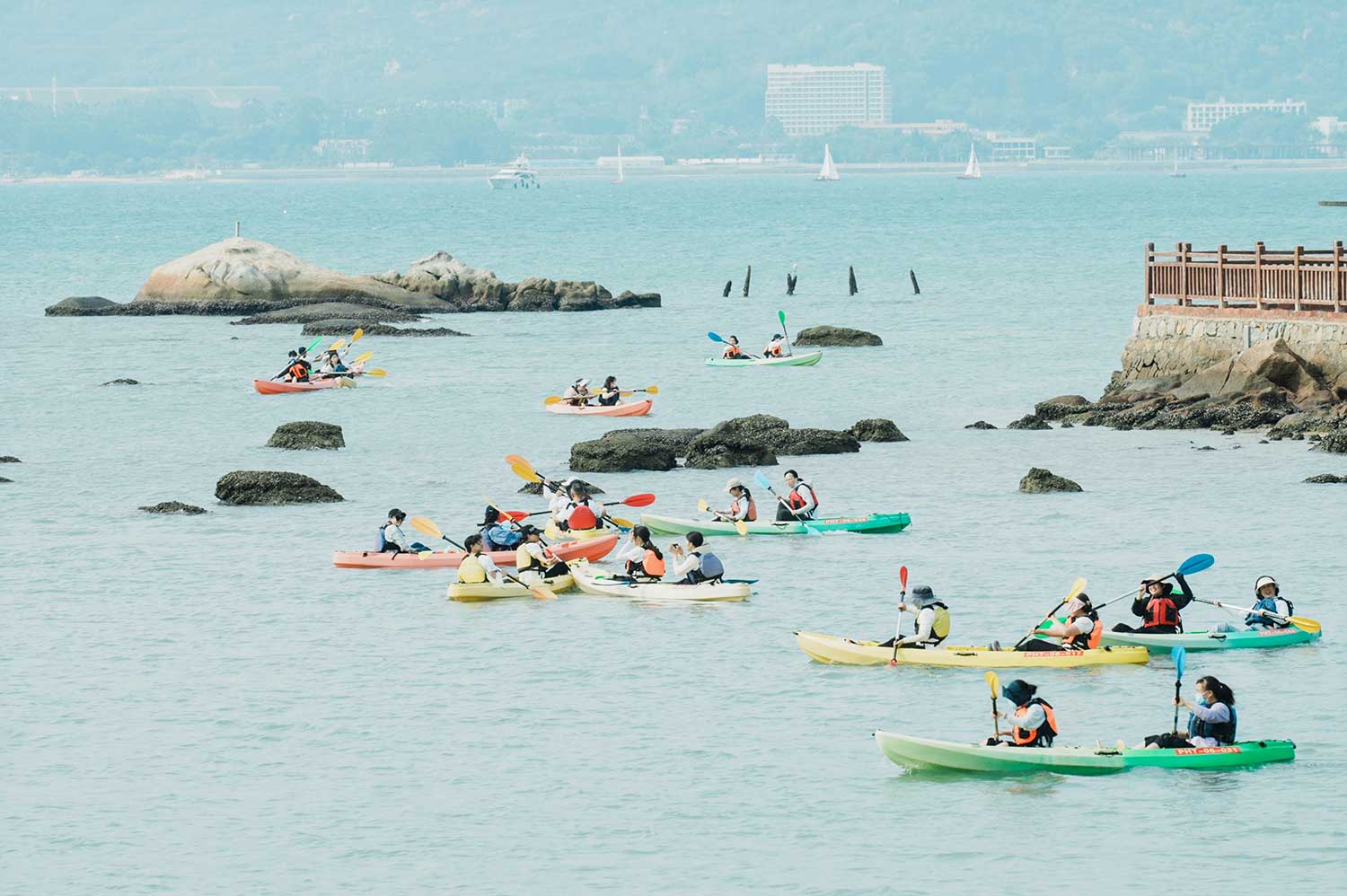 大型水上团建:皮划艇团建